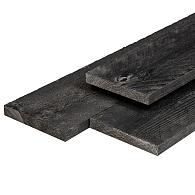 Douglas tuinplank fijnbezaagd zwart geïmpregneerd 16x140 mm 180 cm