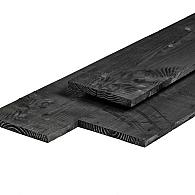 Douglas tuinplank fijnbezaagd zwart geïmpregneerd 22x200 mm 300 cm