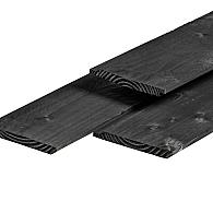 Douglas dubbel lip profiel fijnbezaagd zwart geïmpregneerd werkende breedte 177 mm 18x190 mm 400 cm