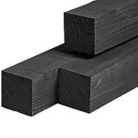 Douglas fijnbezaagd zwart geïmpregneerd 150x150 mm 400 cm