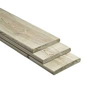 Geïmpregneerd Grenen Plank Geschaafd 28x195 mm 400 cm