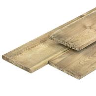 Geïmpregneerd Grenen plank Geschaafd met ronde hoeken 17x140 mm 360 cm