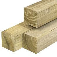 Geïmpregneerd Grenen Paal Geschaafd 120x120 mm 500 cm