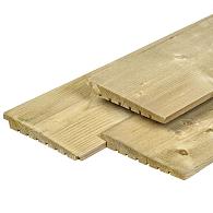 Geïmpregneerd Vuren Zweeds Rabat Fijnbezaagd Werkende breedte 180 mm 14/28x195 mm 300 cm