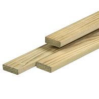 Geïmpregneerd Vuren Regel Geschaafd met ronde hoeken 19x70 mm 420 cm