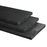 Geïmpregneerd Vuren Fijnbezaagd Rustiek Zwart 28x275 mm 500 cm