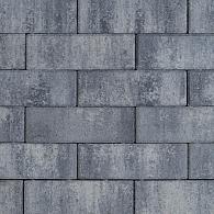 Patio longstone 7 cm nero/grey