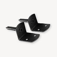 Schermsteun Zwart verzinkt 30x30 mm met schroef