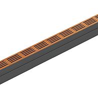 Star Drain 65/100 Lijngoot - Roestbruin (Cortenstalen) 100cm