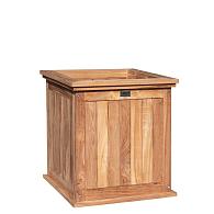 Bloembak teak Kalimantan 51x51x56 cm