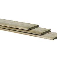 Geïmpregneerd Vuren Overhangend Rabat Geschaafd Werkende breedte 133 mm 19x145 mm 240 cm