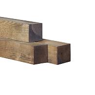 Paal bezaagd 100x100 mm nobifix grenen 2x haaks 220 cm