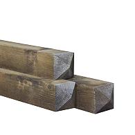 Paal bezaagd 100x100 mm nobifix grenen dmk - haaks 200 cm