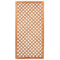 Trellis met lijst, diagonale lamellen hardhout kunstmatig gedroogd H180 x B90 cm
