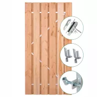 Tuindeur Privacy Douglas gegalvaniseerd frame
