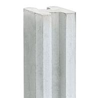 Berton©-sleufpaal Reest wit/grijs 11,5 x 11,5 x 272 cm tussenmodel