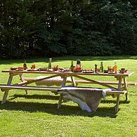 Picknicktafel Superieur 300 cm vuren gedroogd, groen geïmpregneerd