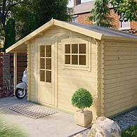 Blokhut - Tuinhuis Lars | 28 mm | vuren onbehandeld
