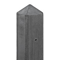 Berton©-paal IJssel antraciet, diamantkop 10 x 10 x 190 cm hoekmodel