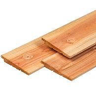 Douglas zweeds rabat 1 zijde geschaafd werkende breedte 130 mm 10-20x145 mm 300 cm