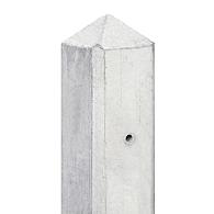 Berton©-paal IJssel wit/grijs, diamantkop 10 x 10 x 190 cm eindmodel