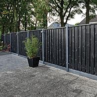 Beton Schuttingpaal STANDAARD Antraciet Glad 10x10 cm 280 cm lang tussenmodel