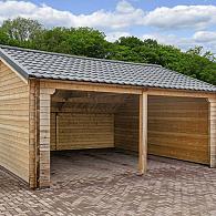 Garage-kapschuur Nysse | 70 mm | vuren onbehandeld