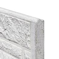 Berton©-motiefplaat wit/grijs H36 x D3,5 x L180 cm rotsmotief