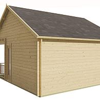 Blokhut - Tuinhuis Olaug | 44 mm | vuren onbehandeld