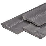 Geïmpregneerd Vuren Zweeds Rabat Fijnbezaagd Grijs Werkende breedte 180 mm 14/28x195 mm 300 cm