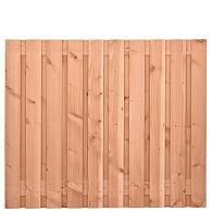 Tuinscherm Douglas, geschaafd, 21-planks (19 + 2) Zwarte Woud 150 x 180 cm