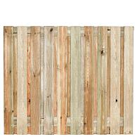 Tuinscherm Enschede, groen geïmpregneerd grenen, RVS-geschroefd, 21-planks (19+2) 180 x 150 cm