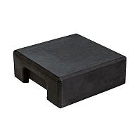 Berton© afdekpet antraciet gecoat, vlakke kop 14 x 14 x 5 cm eindmodel