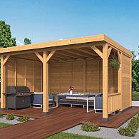 DHZ Plat dak Wezep geschaafd douglas 500 x 370 cm