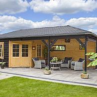 Blokhut - Tuinhuis Paiva | 44 mm | vuren onbehandeld