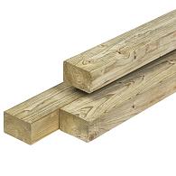 Geïmpregneerd Vuren Ligger Geschaafd met ronde hoeken 44x70 mm 540 cm