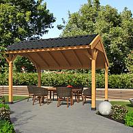 Kapschuur Economy basispakket Red Class Wood 400 x 300 cm