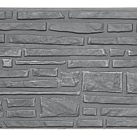Berton©-motiefplaat smal antraciet H26 x D4,8 x L184 cm Rustico