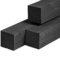 Douglas fijnbezaagd zwart geïmpregneerd 150x150 mm 300 cm