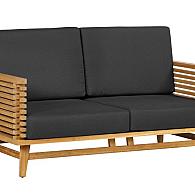 Teak loungeset Riverside 2-zits bank incl. kussens