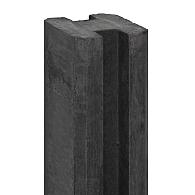Berton©-sleufpaal Reest antraciet 11,5 x 11,5 x 272 cm met kabeldoorvoer