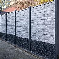 Berton©-motiefplaat smal wit/grijs H26 x D4,8 x L184 cm romeinsmotief