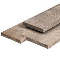 Geïmpregneerd Vuren Steigerplank Fijnbezaagd Zilvergrijs 29x190 mm 500 cm