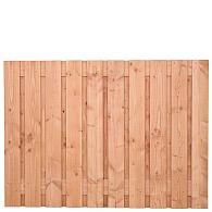 Tuinscherm Douglas, geschaafd, 21-planks (19 + 2) Zwarte Woud 130 x 180 cm