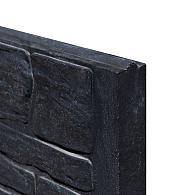 Berton©-motiefplaat antraciet gecoat H36 x D3,5 x L184 cm nostalgiemotief