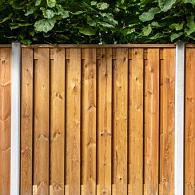 Berton©-paal IJssel wit/grijs, diamantkop 10 x 10 x 280 cm kabeldoorvoer