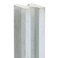 Berton©-sleufpaal Reest wit/grijs 11,5 x 11,5 x 244 cm hoekmodel
