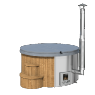 Hottub deluxe ø200 cm Thermowood