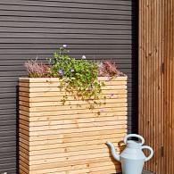 Berton©-motiefplaat smal, antraciet gecoat H26 x D4,8 x L184 cm Deens rabat