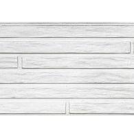 Berton©-motiefplaat smal wit/grijs H26 x D3,5 x L184 cm Lungo